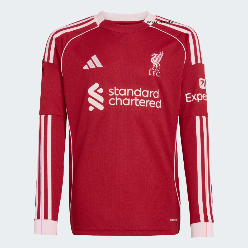 Tricou cu M&acirc;necă Lungă FC Liverpool 25/26 pentru Copii