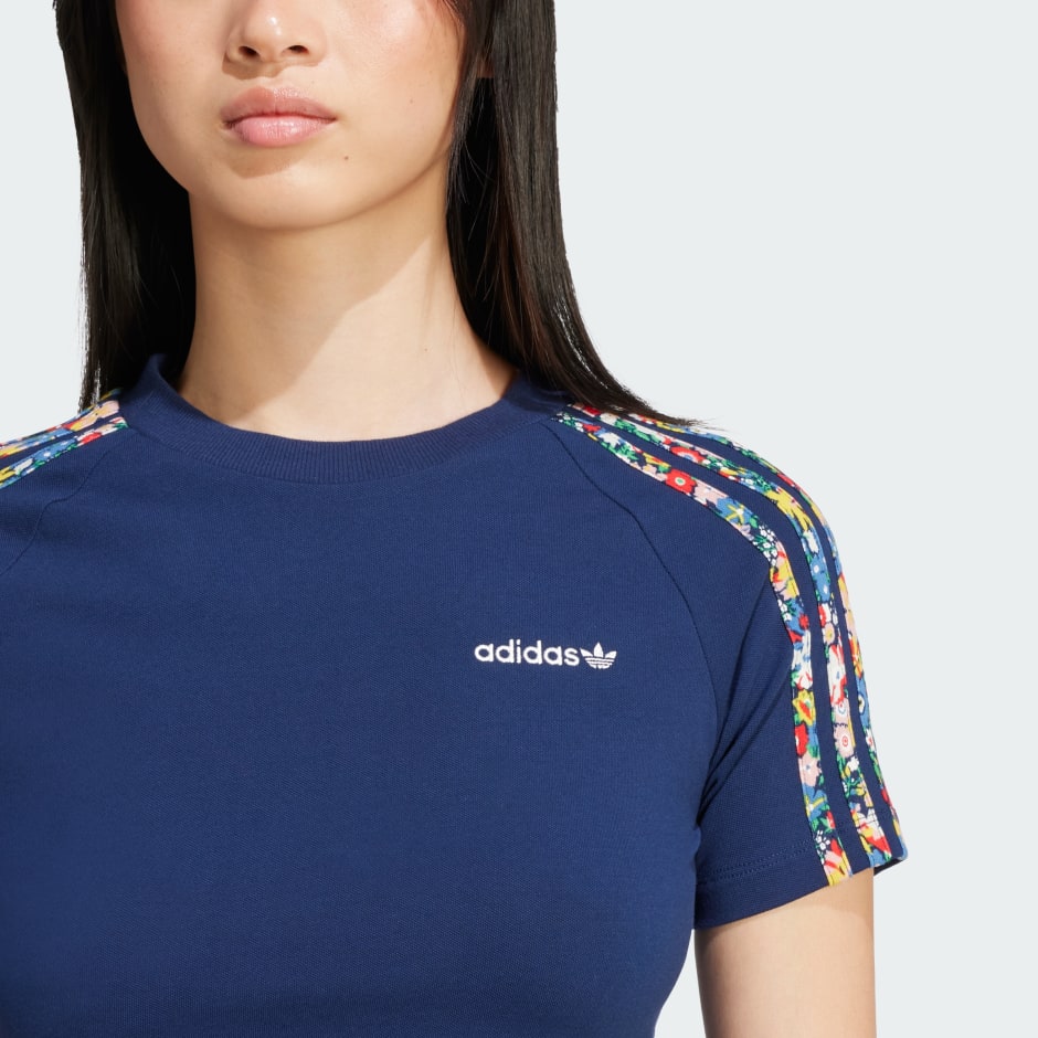 تيشيرت adidas Originals x Liberty London 3-Stripes Infill Baby