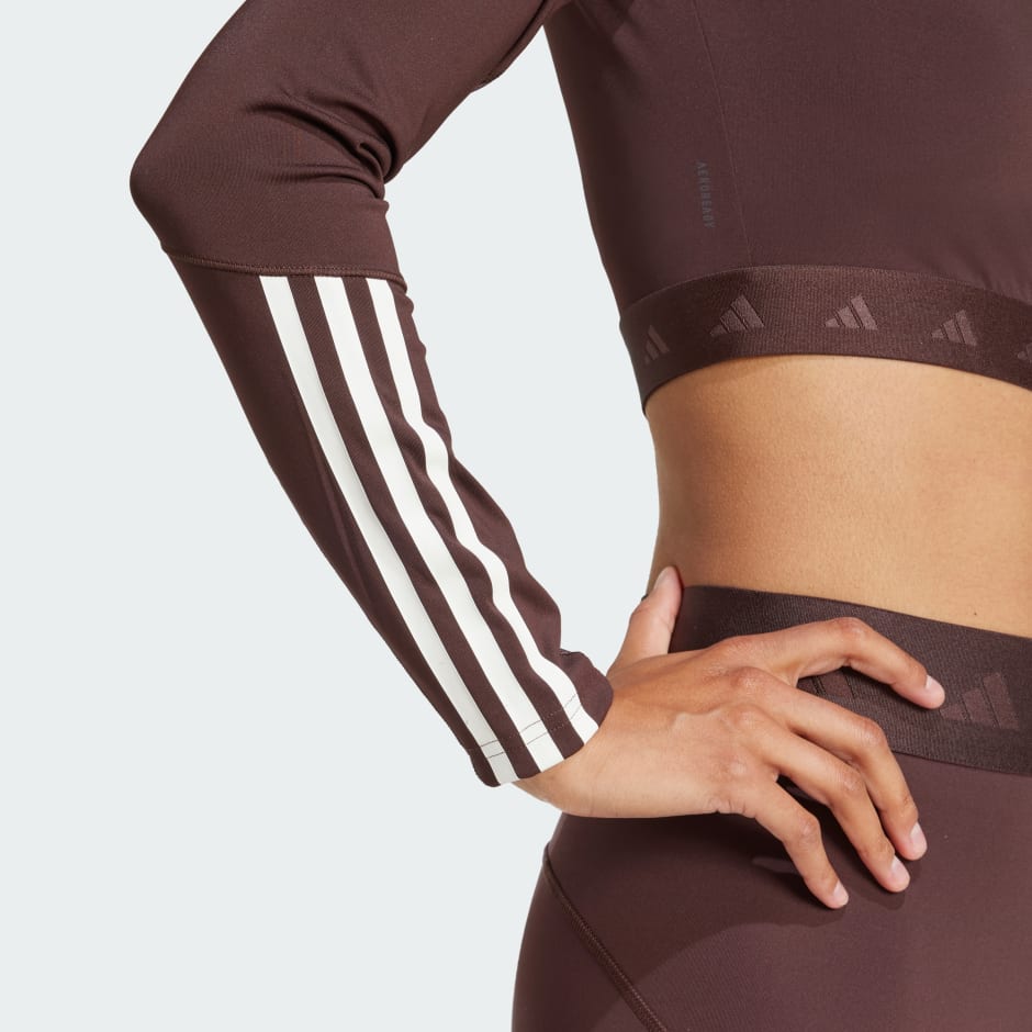 Hyperglam Training Cropped Long Sleeve Tee