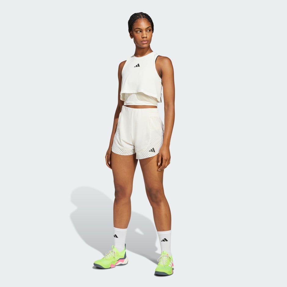 CLOTHING - Cool Intensity 2-in-1 Workout Tank Top - White | adidas