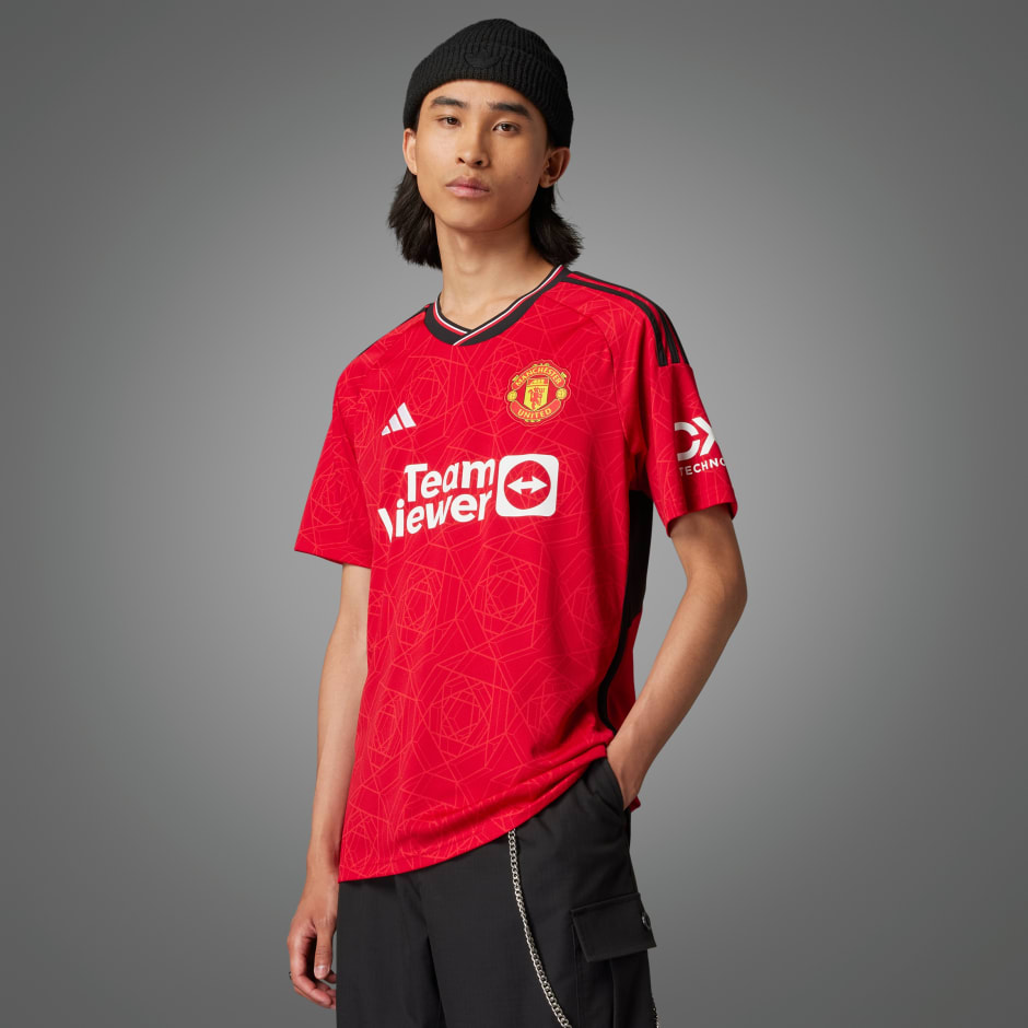 adidas חולצת קבוצה Manchester United 23/24 Home - אדום | adidas IL