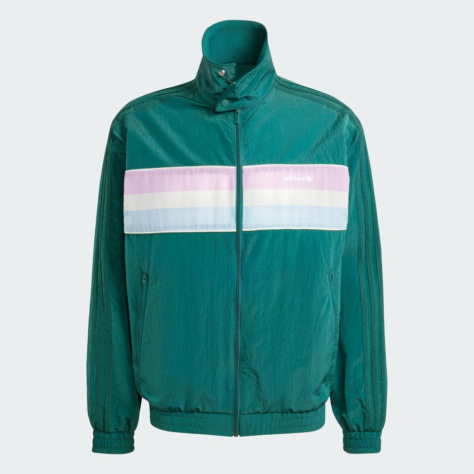 Adidas trace green jacket online