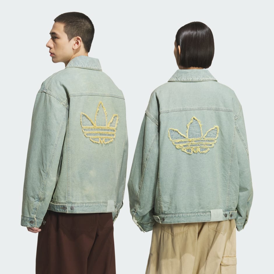 WASHED DENIM PADDED JACKET Blue adidas Hong Kong