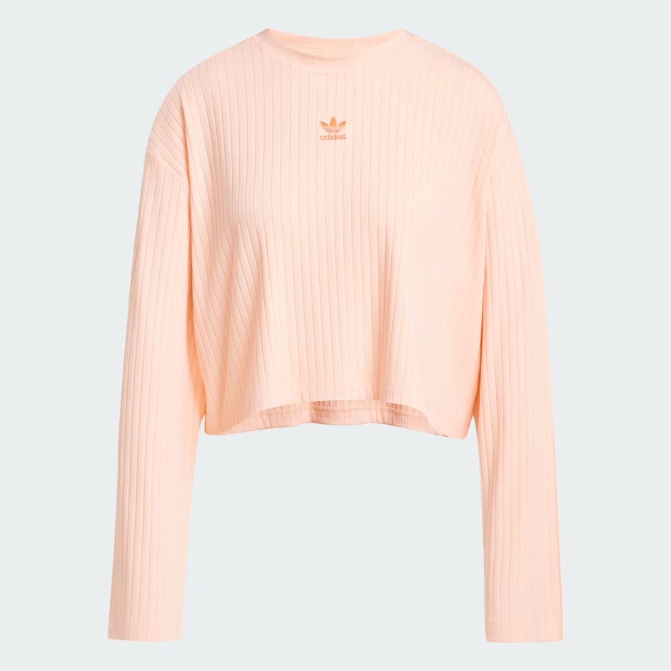 Essentials Wide Rib Long Sleeve Tee