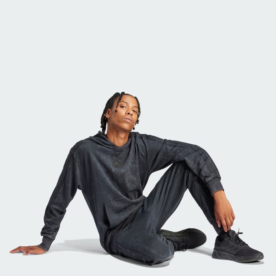 קפוצ'ון ALL SZN French Terry 3-Stripes Garment-Wash