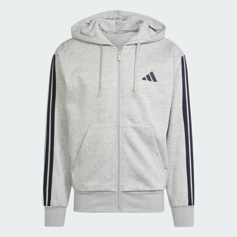 Essentials 3-Stripes Fleece Hoodie
