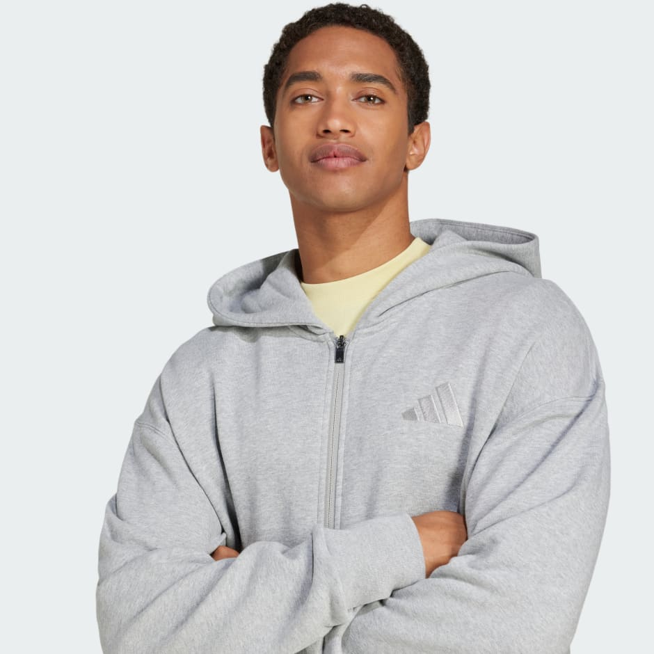 Veste &agrave; capuche enti&egrave;rement zipp&eacute;e molleton ALL SZN