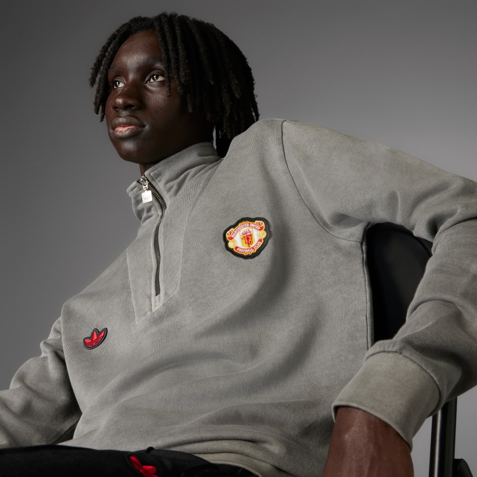 Majica Manchester United Terrace Icons Half-Zip