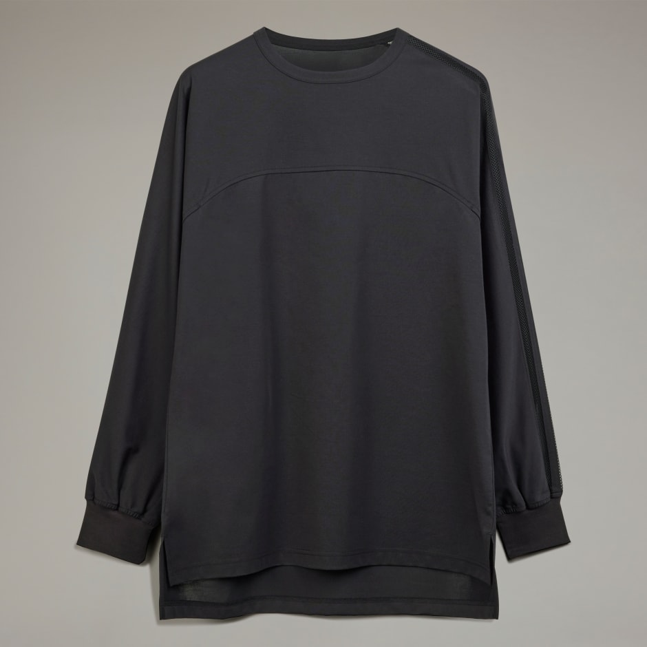 Y-3 Mesh Stripes Long Sleeve Tee
