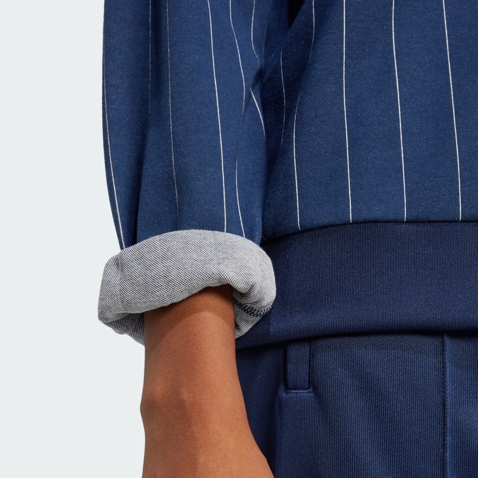 Pinstripe Graphic Sweatshirt