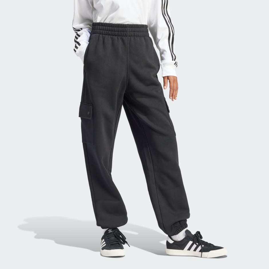 Pantaloni jogger cargo din fleece Essentials