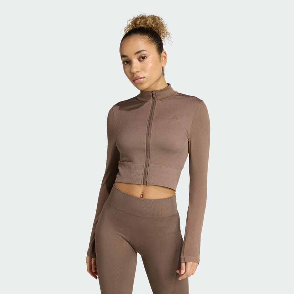 Jachetă de antrenament din tricot cu fermoar lung Essentials