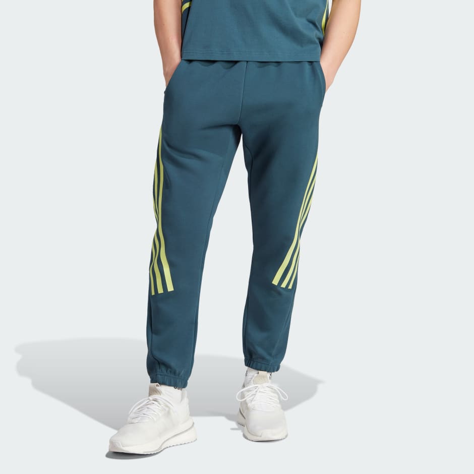 Clothing - Future Icons 3-Stripes Pants - Turquoise | adidas South Africa