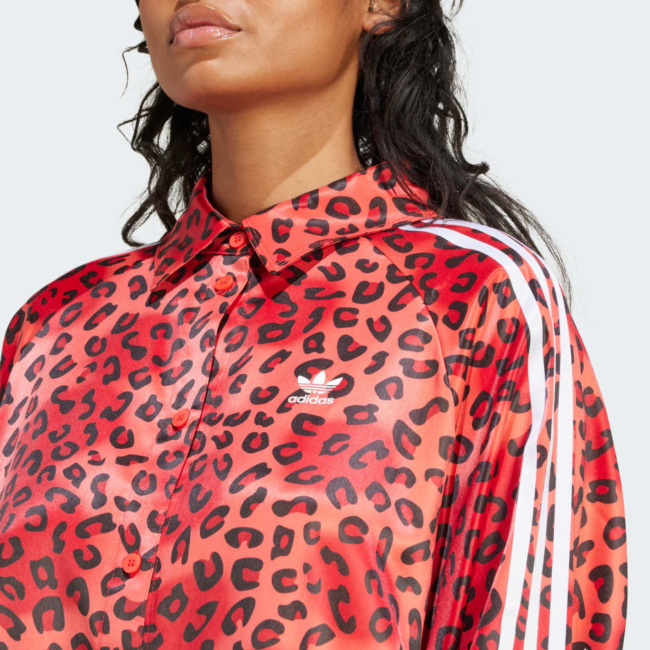 Clothing adidas Originals Leopard Luxe Shirt Orange adidas South Africa