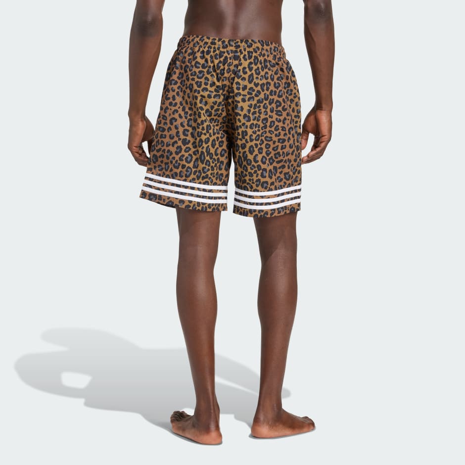 Leopard 8 Inch Swim Short