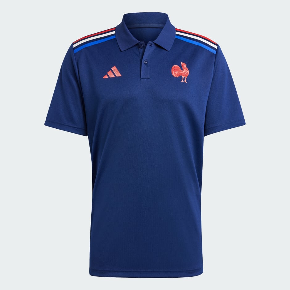 Tricou polo de suporter al echipei de rugby a Franței pe teren propriu