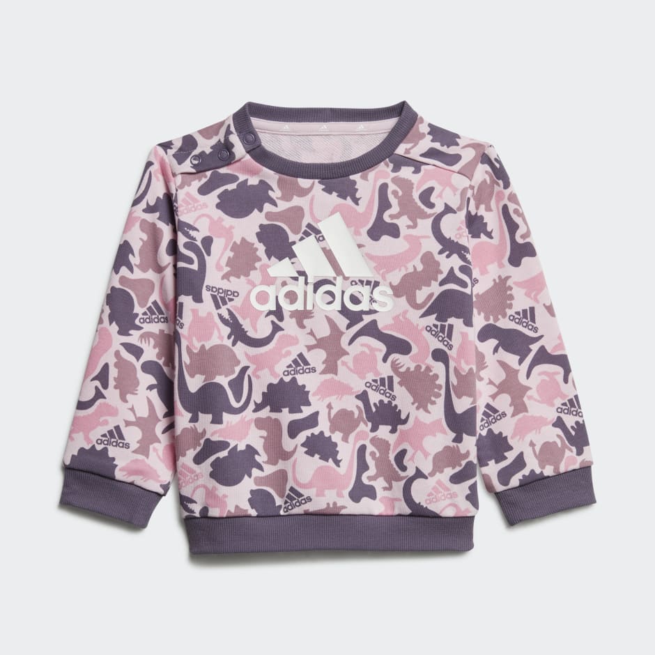 Kids Clothing - Essentials adidas | Kids - Pink Jogger Allover Oman Set Print