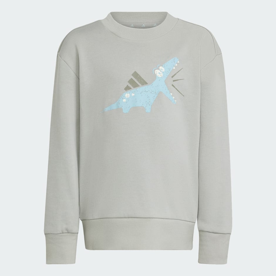 當季必備 Adiraptor 絨毛跑步休閒童裝褲套裝