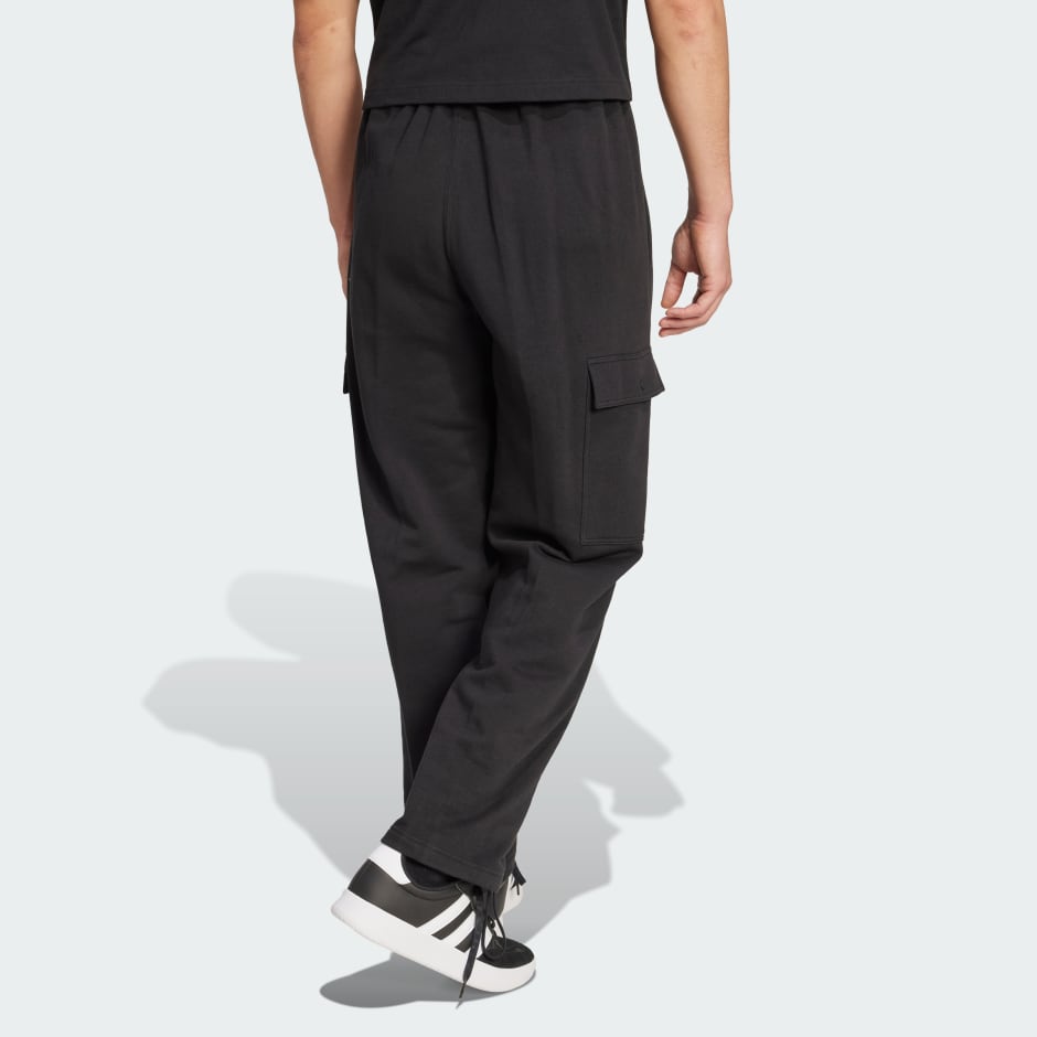 ALL SZN French Terry Loose Cargo Open Hem Pants