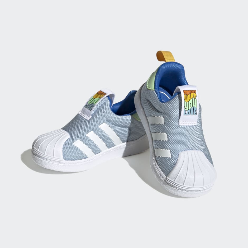 Adidas superstar shop 360 toddler blue