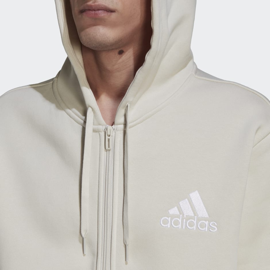 adidas Essentials Colorblock Full-Zip Hoodie - Blue