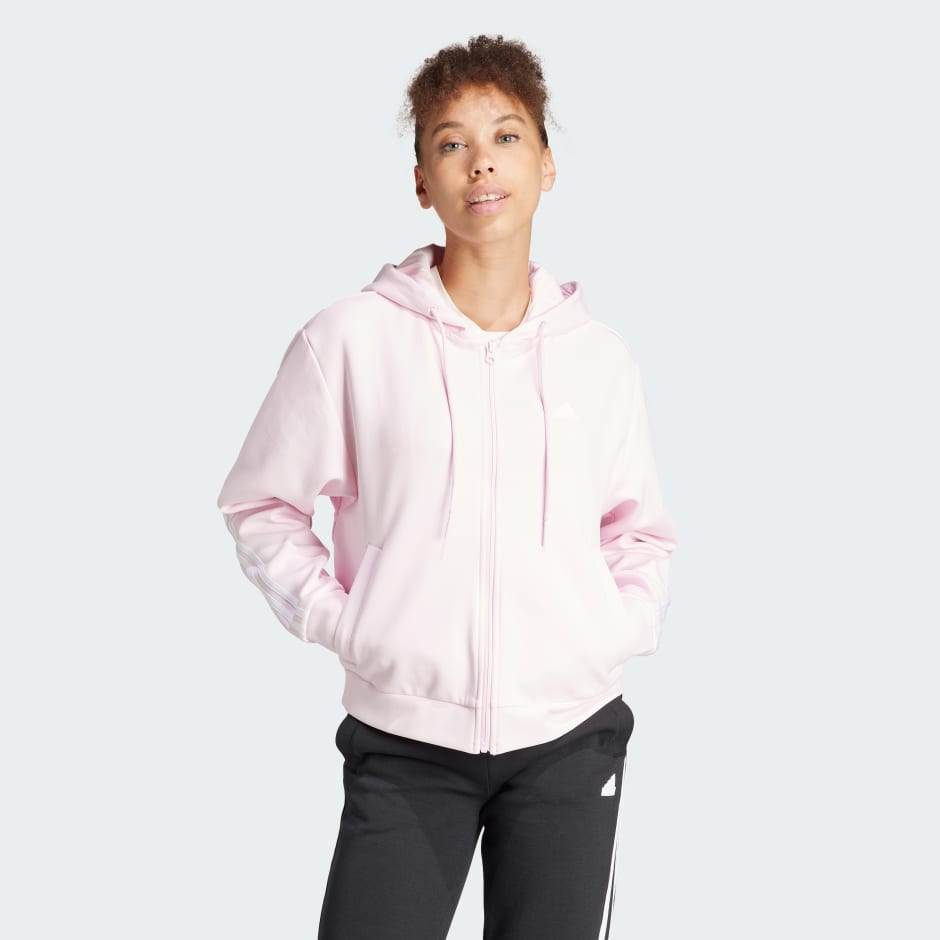 Adidas pink outlet womens hoodie