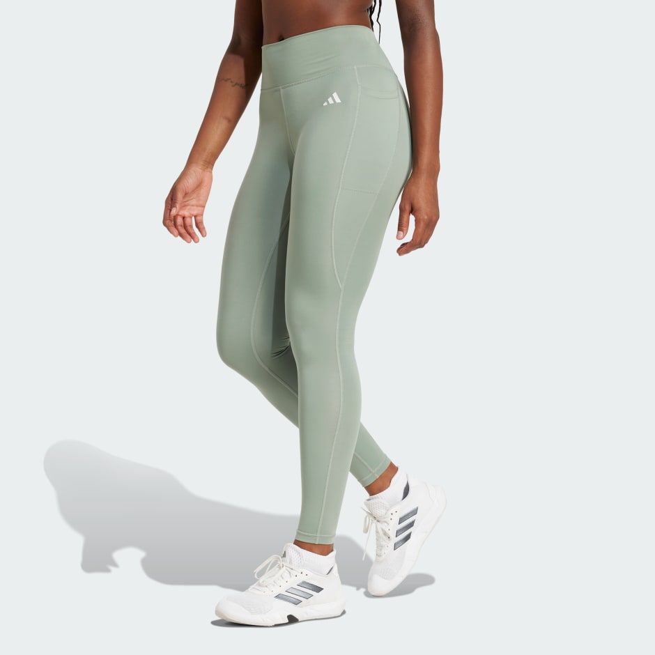 Optim&eacute; Essentials Stash Pocket Full-Length Leggings