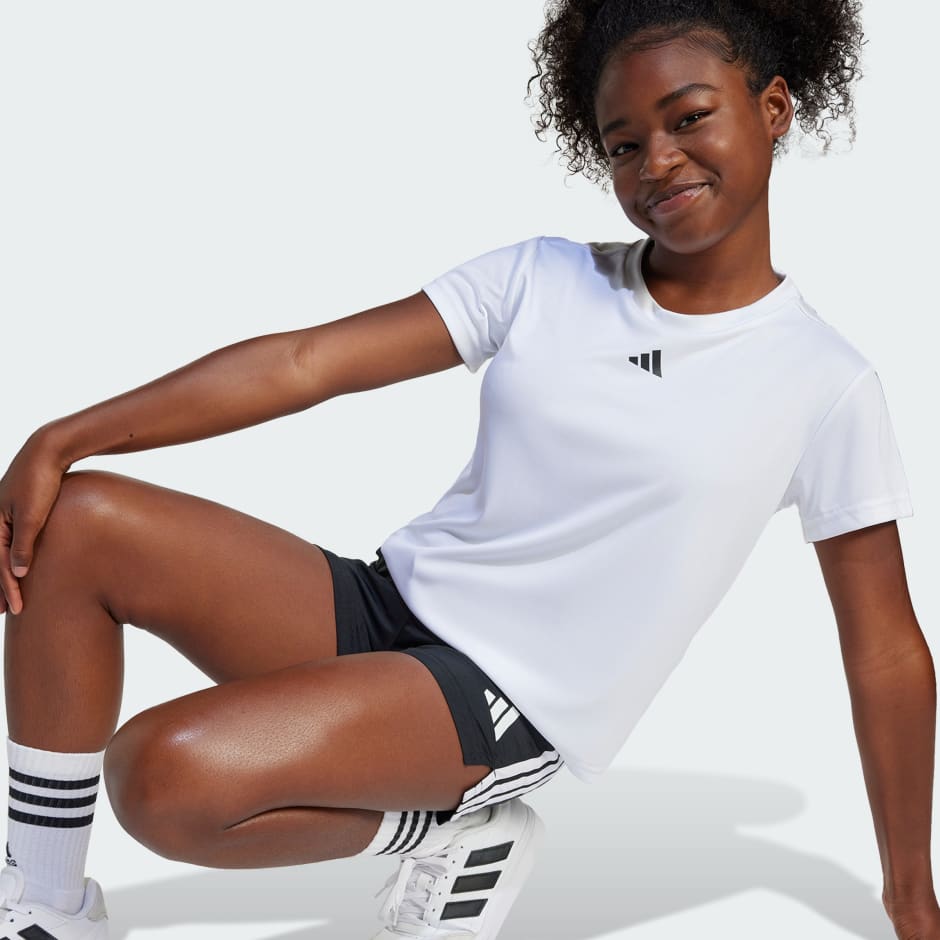 T-shirt de training logo coupe standard Train Essentials Enfants