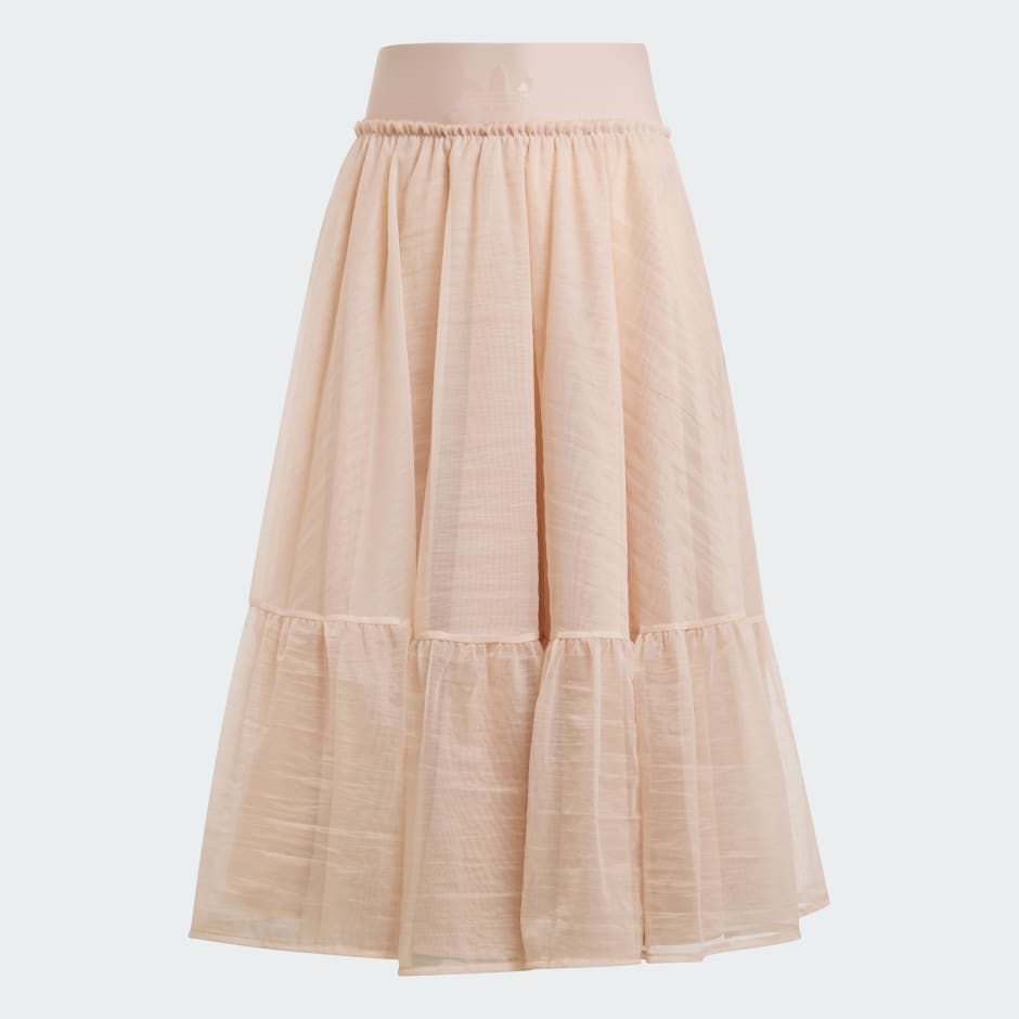Waistband Tulle Maxi Skirt