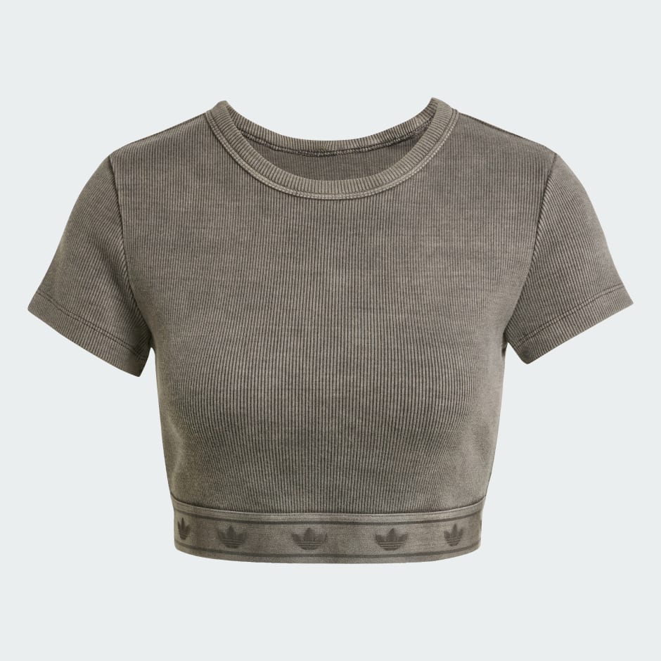 Ribbed Short Sleeve Top