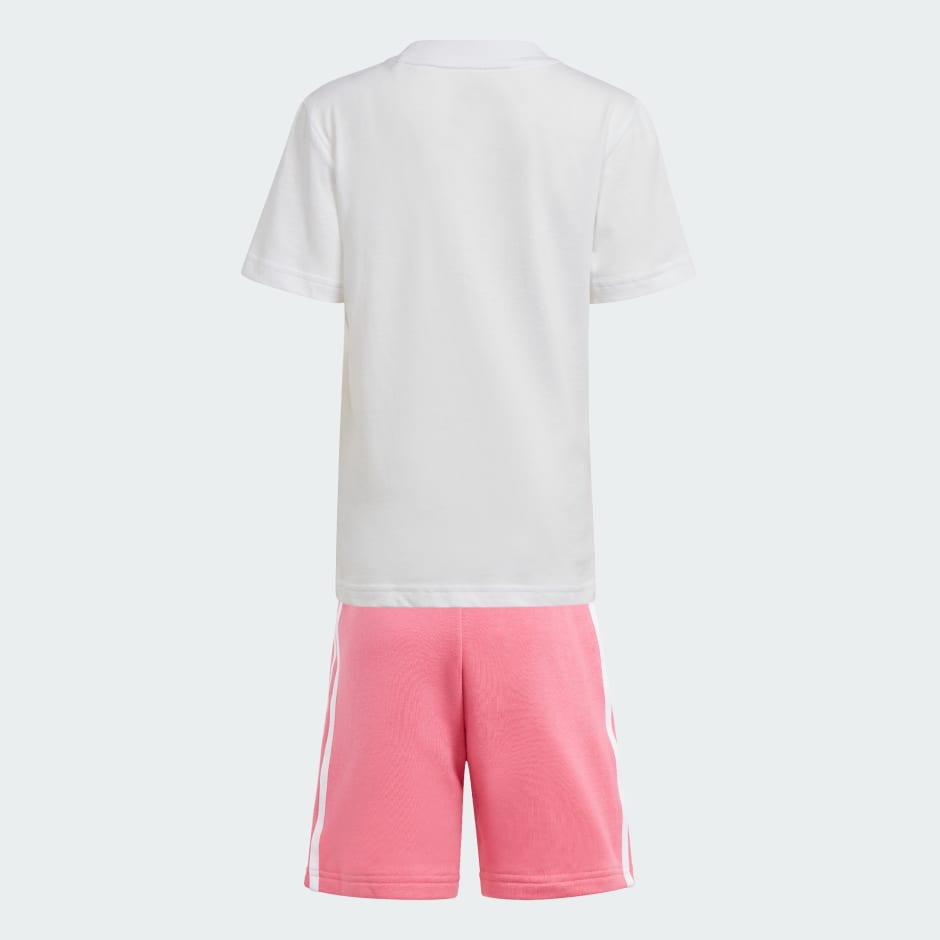 Kids Clothing Pink adidas Set Bahrain | - and Shorts Tee Adicolor -