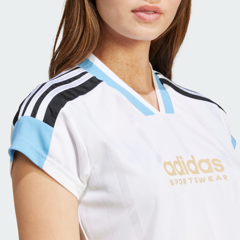 Tiro Cut 3-Stripes Crop Jersey