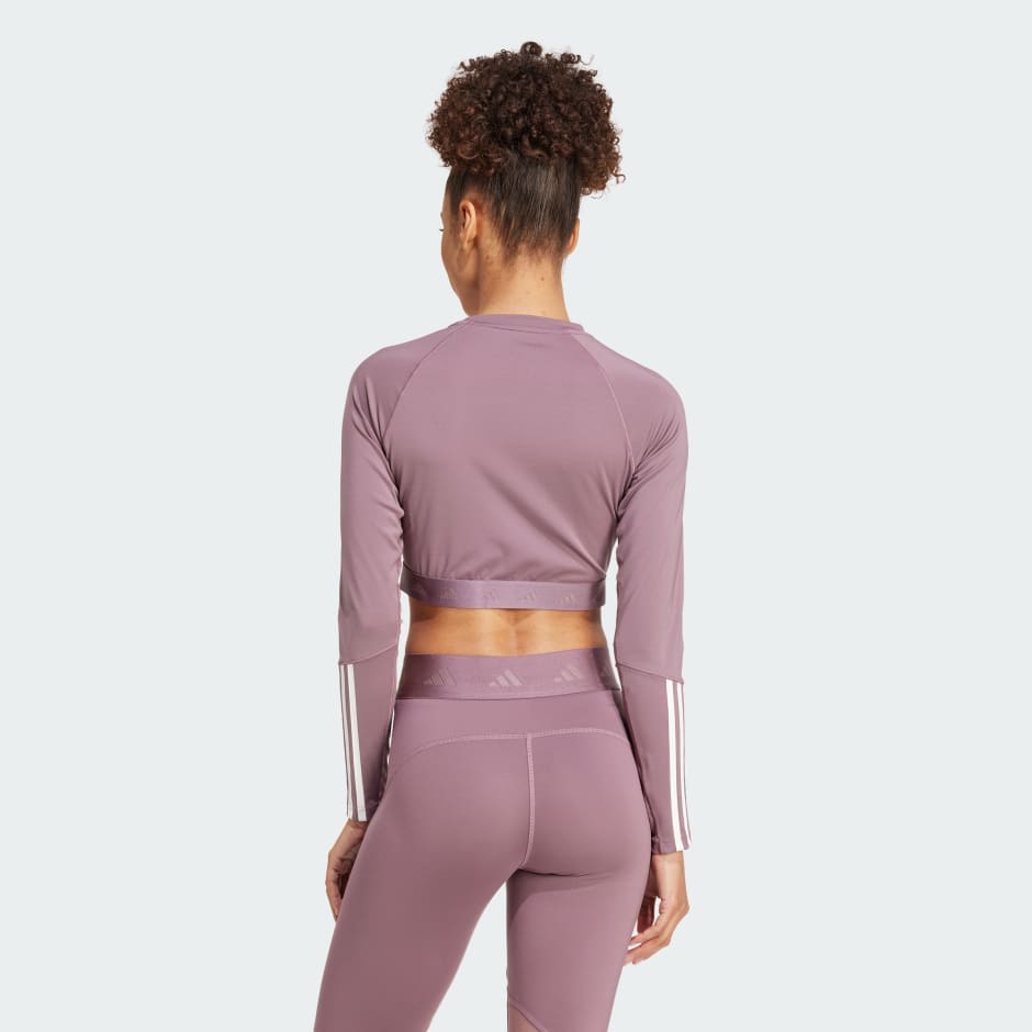 Hyperglam Training Cropped Long Sleeve Tee