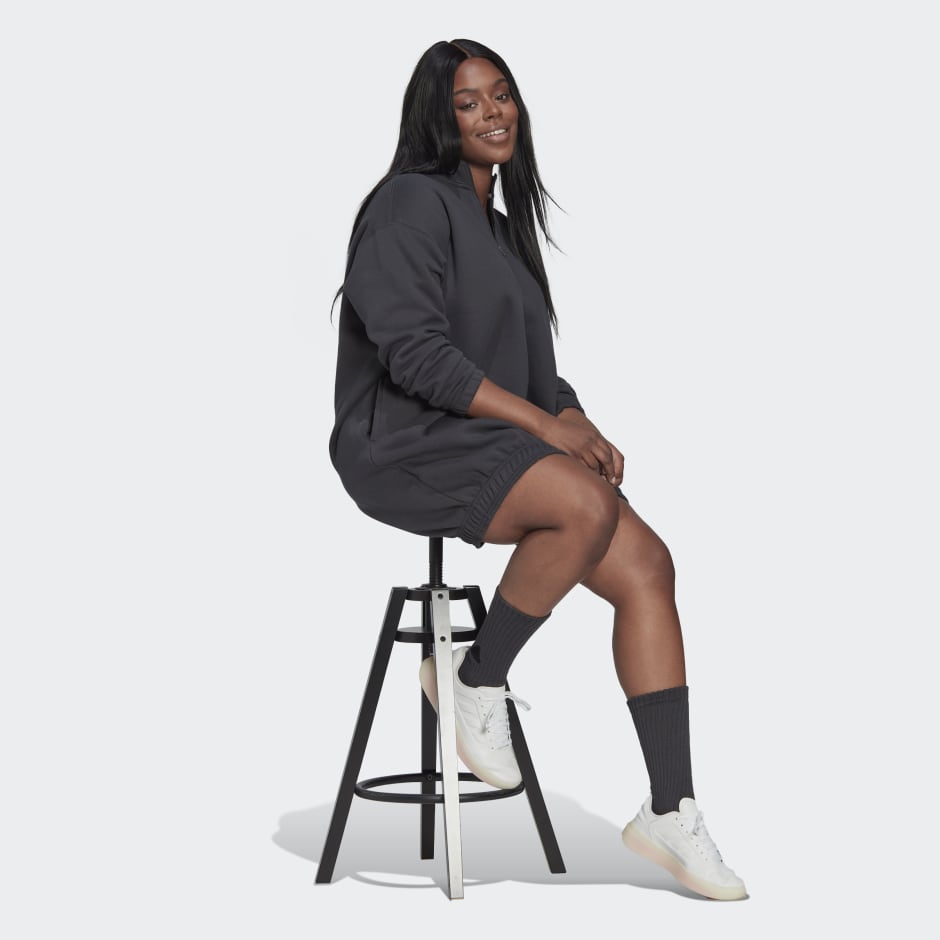 Half-Zip Sweater Dress (Plus Size)