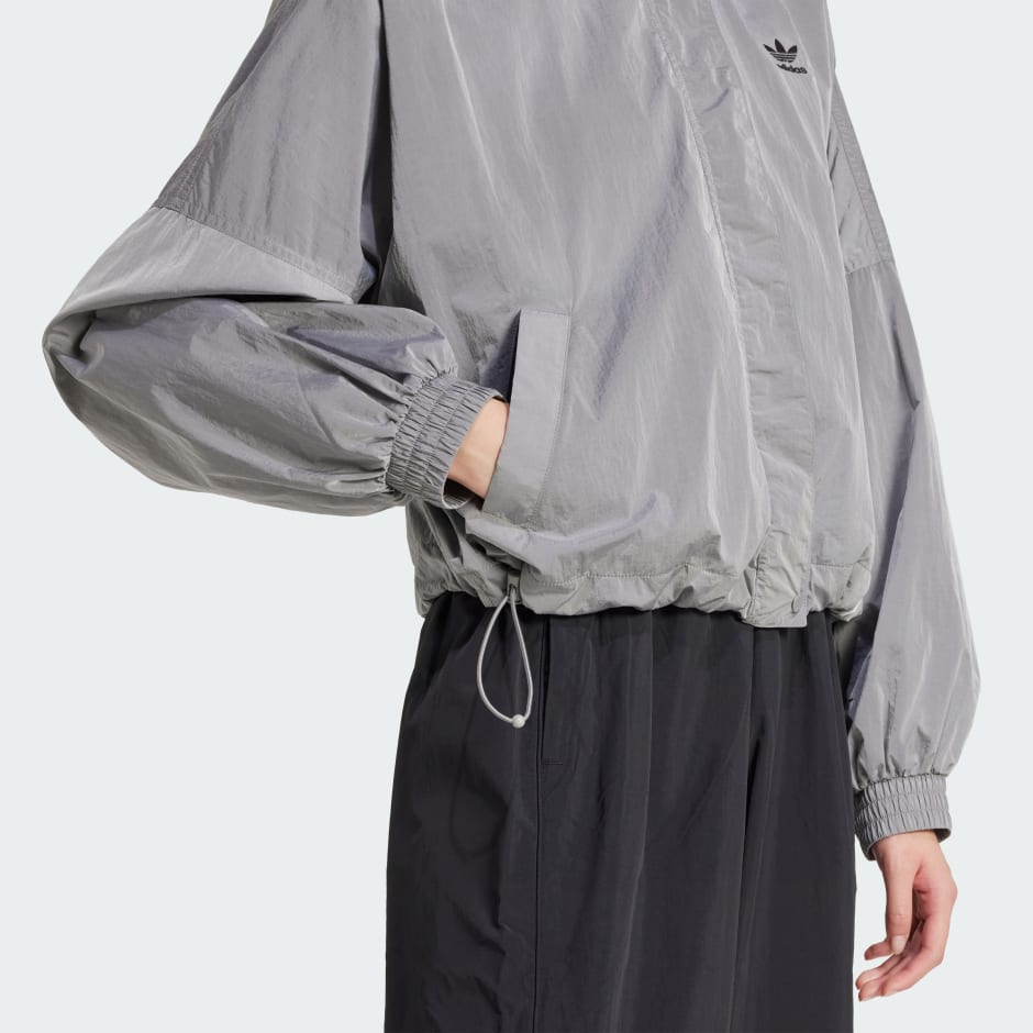 Adicolor Woven Nylon Outline Trefoil Windbreaker