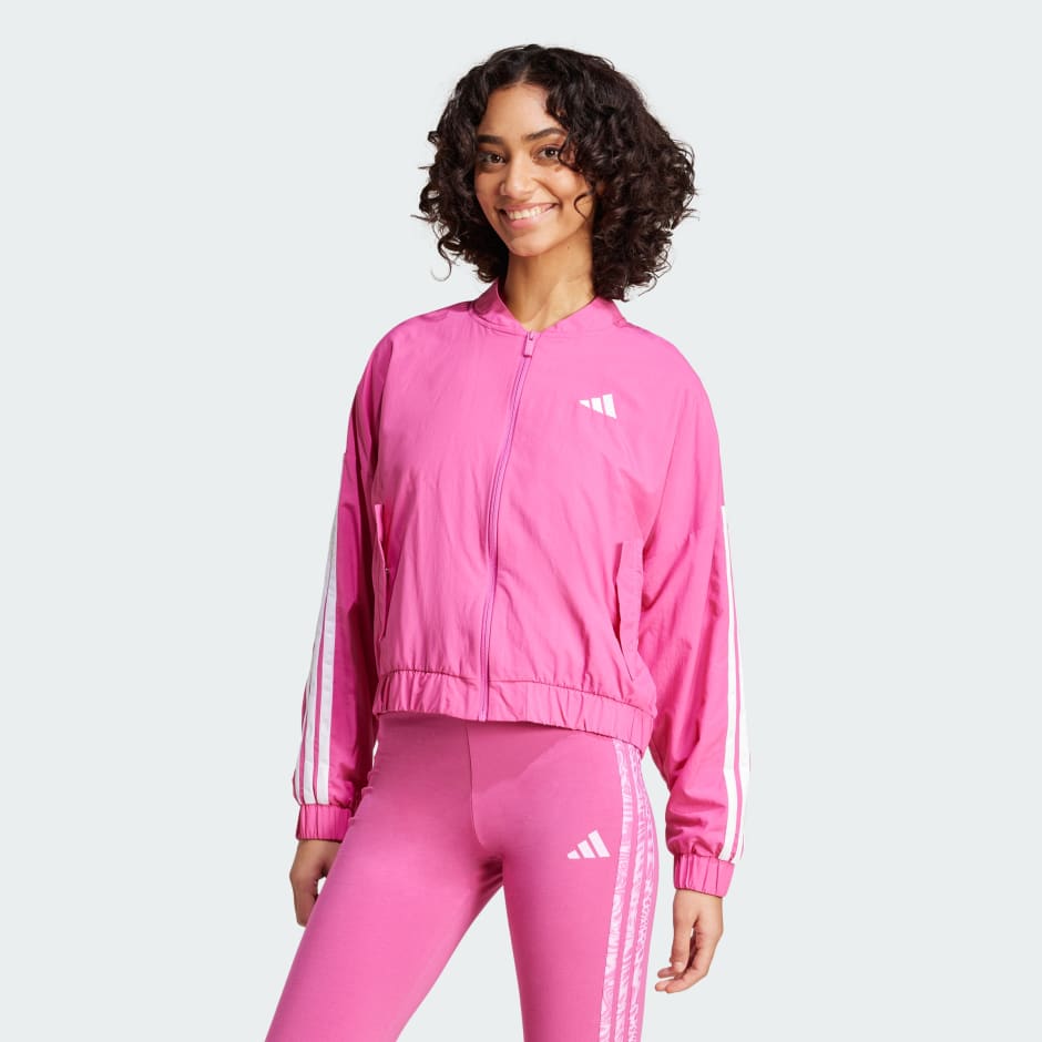 Essentials 3-Stripes Lifestyle Woven Bomber Jacket