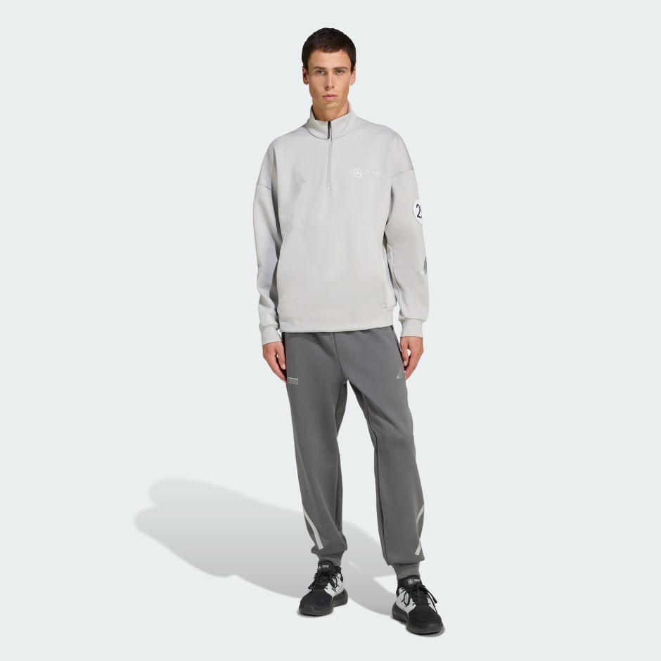 Hanorac Mercedes - AMG Petronas Formula One Team Silver Arrows cu fermoar 1/2