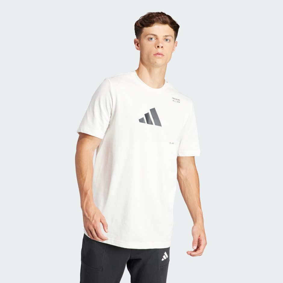 Clothing - All-Gym Category Graphic Tee - White | adidas South Africa