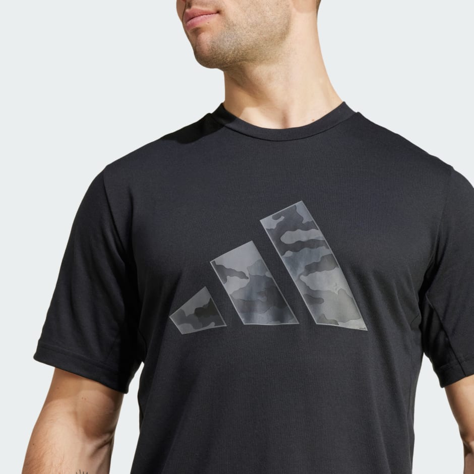 Train Essentials Camo Graphic Logo Tee