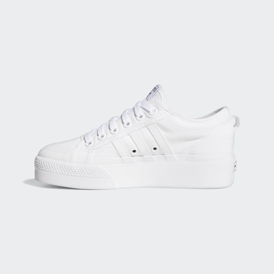 Women's Shoes - Nizza Platform Shoes - White | adidas Egypt