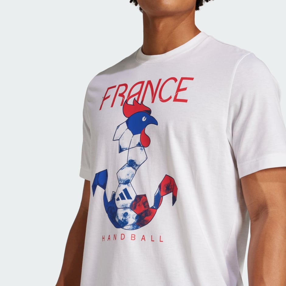 Tricou cu imprimeu grafic Franța Handball Climacool