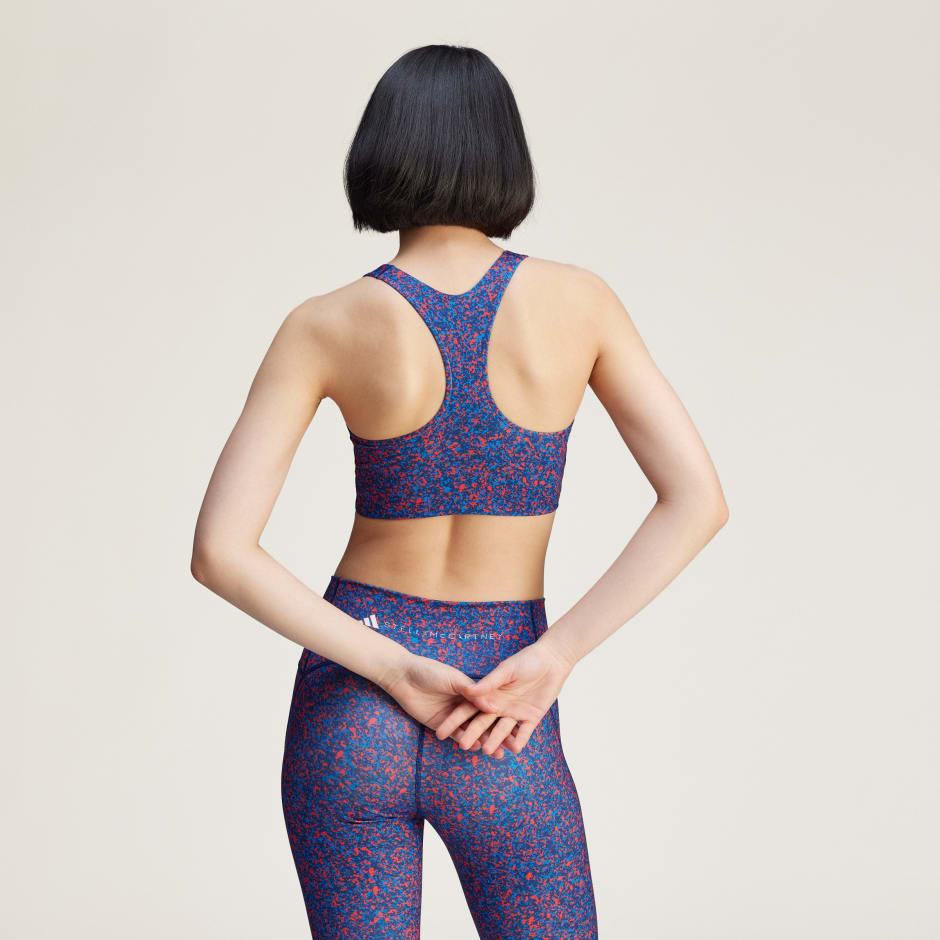 adidas by Stella McCartney TruePurpose Power Impact Printed Training Bra Medium Support