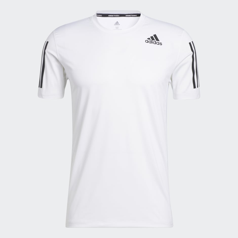 TECHFIT 3-STRIPES FITTED TEE image number null