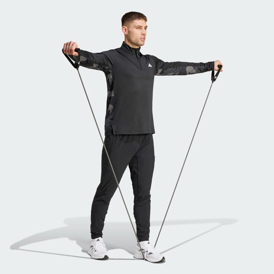 Train Essentials Camo Training 1/4-Zip Longsleeve