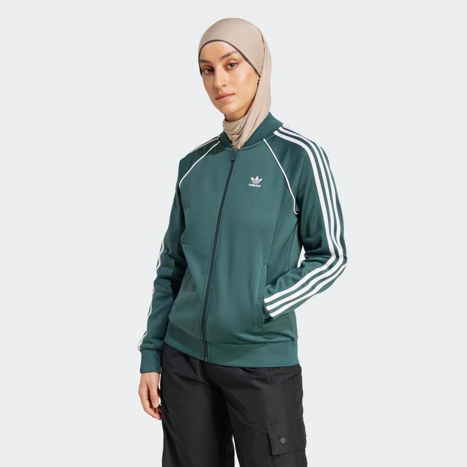 Khaki green adidas women's tracksuit best sale