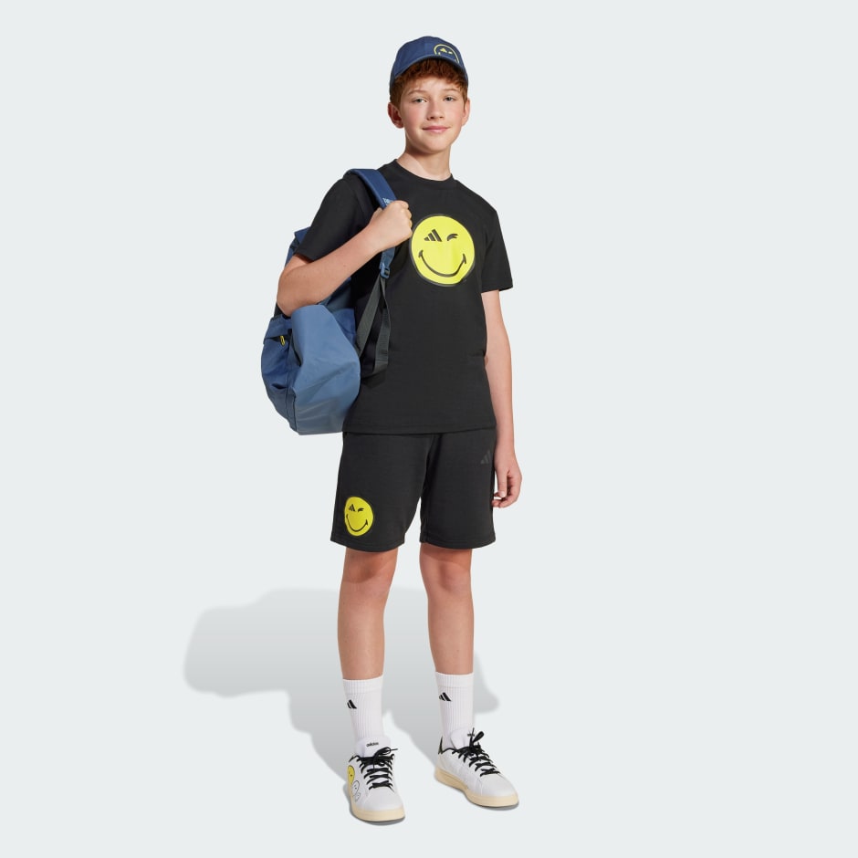 Tricou adidas x Smileyworld cu imprimeu grafic pentru copii