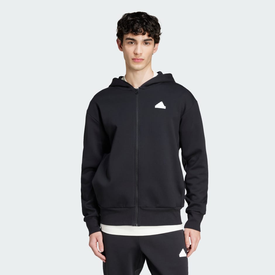 Adidas Future Icons Doubleknit Full-Zip Hoodie