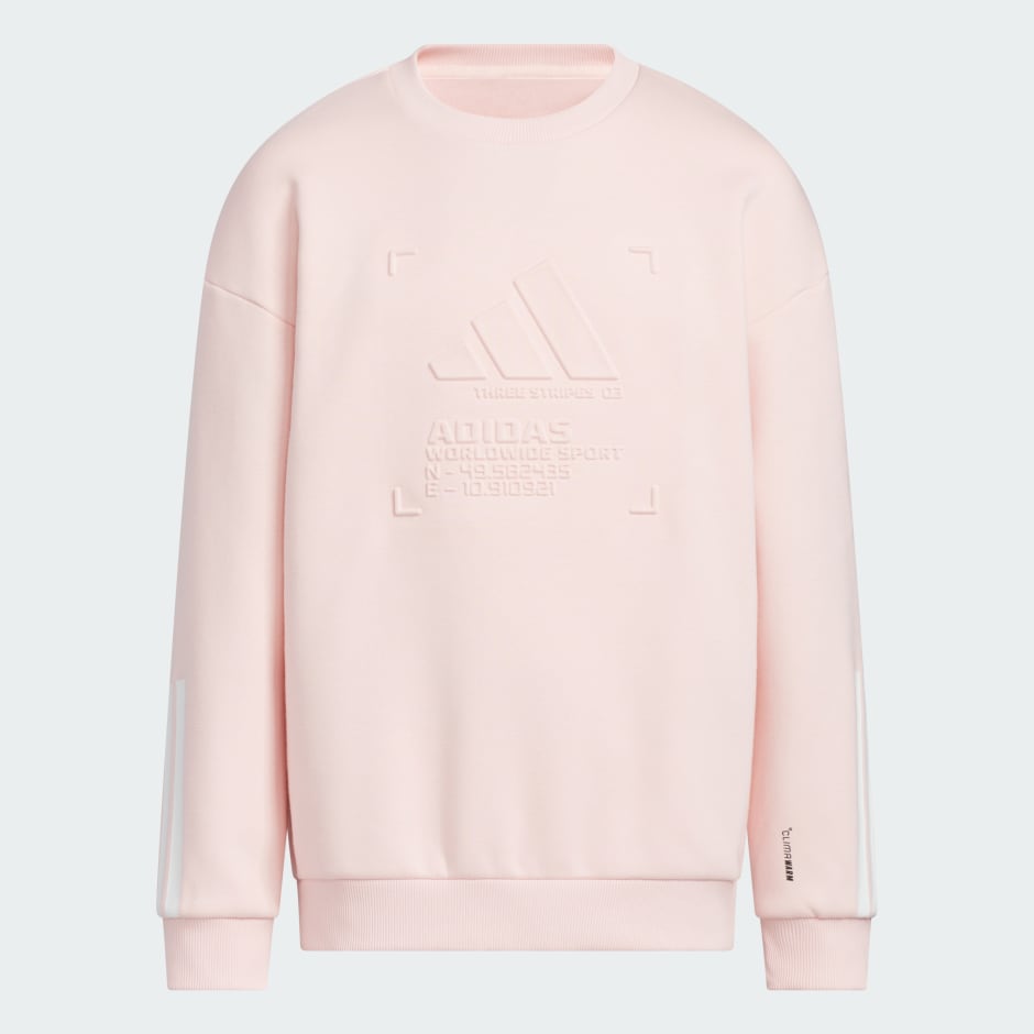 兒童保暖針織圓領衫運動服