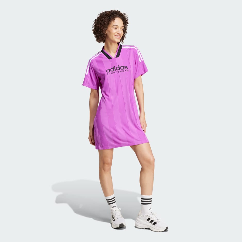 Tiro Cut 3-Stripes Jacquard Tee Dress