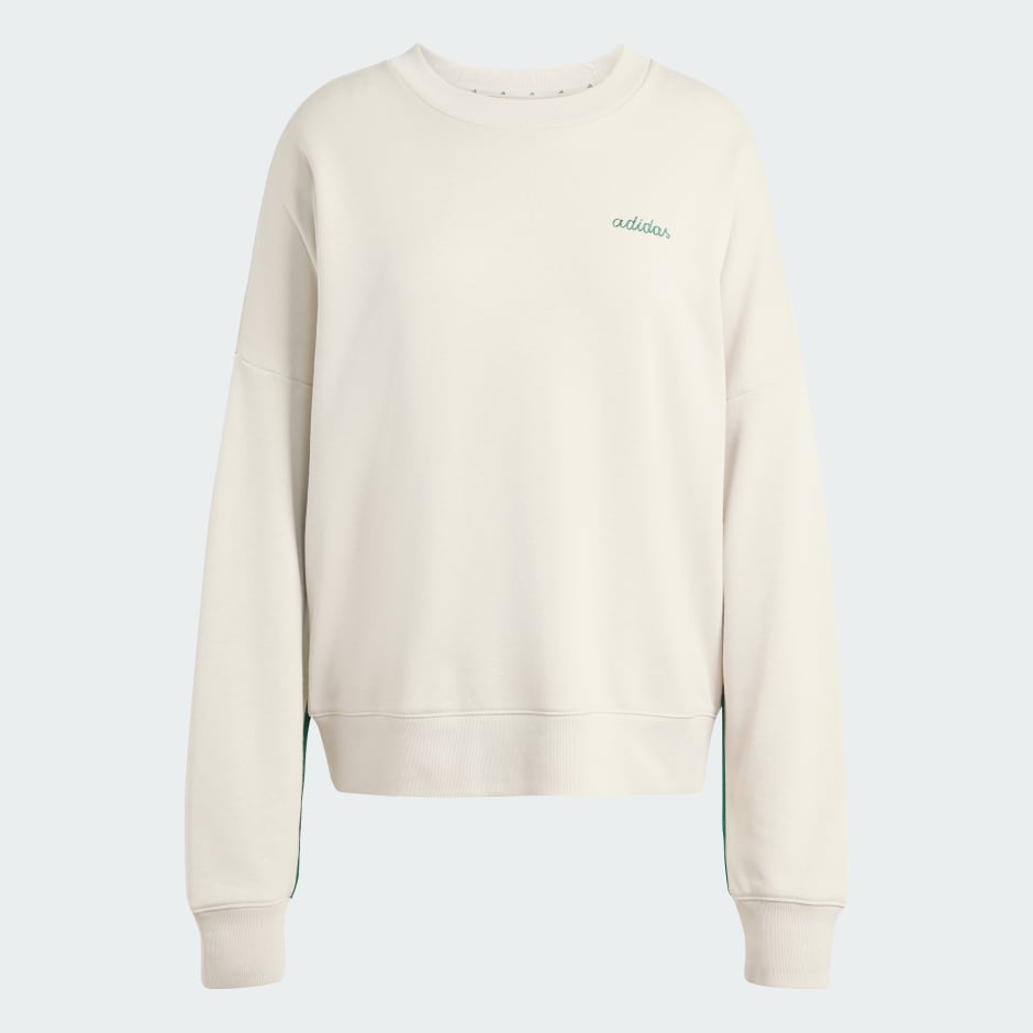 Seasonal Essentials Colorpop Sweatshirt with Embroidered Graphic